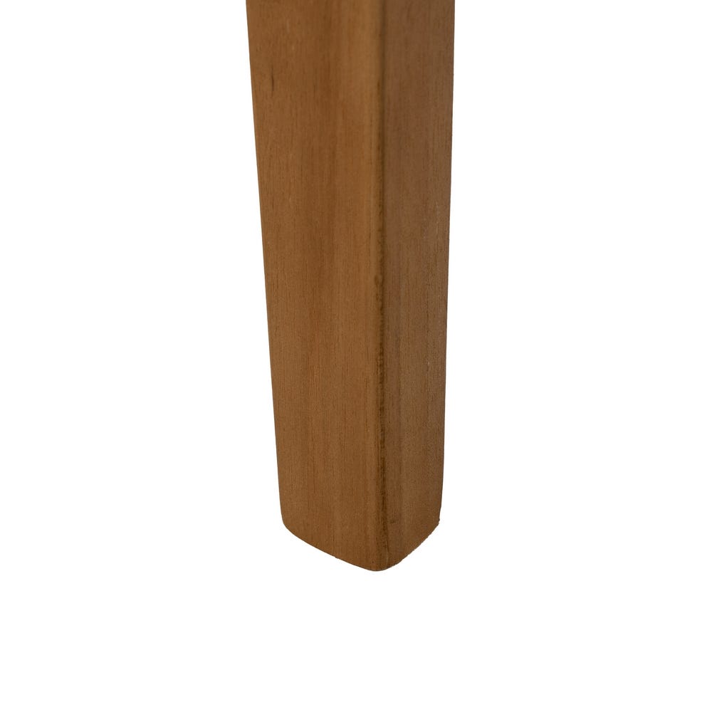 Taburete de madera natural para cocina o bar estilo rústico – 49 x 35 x 45 cm - Imagen 6