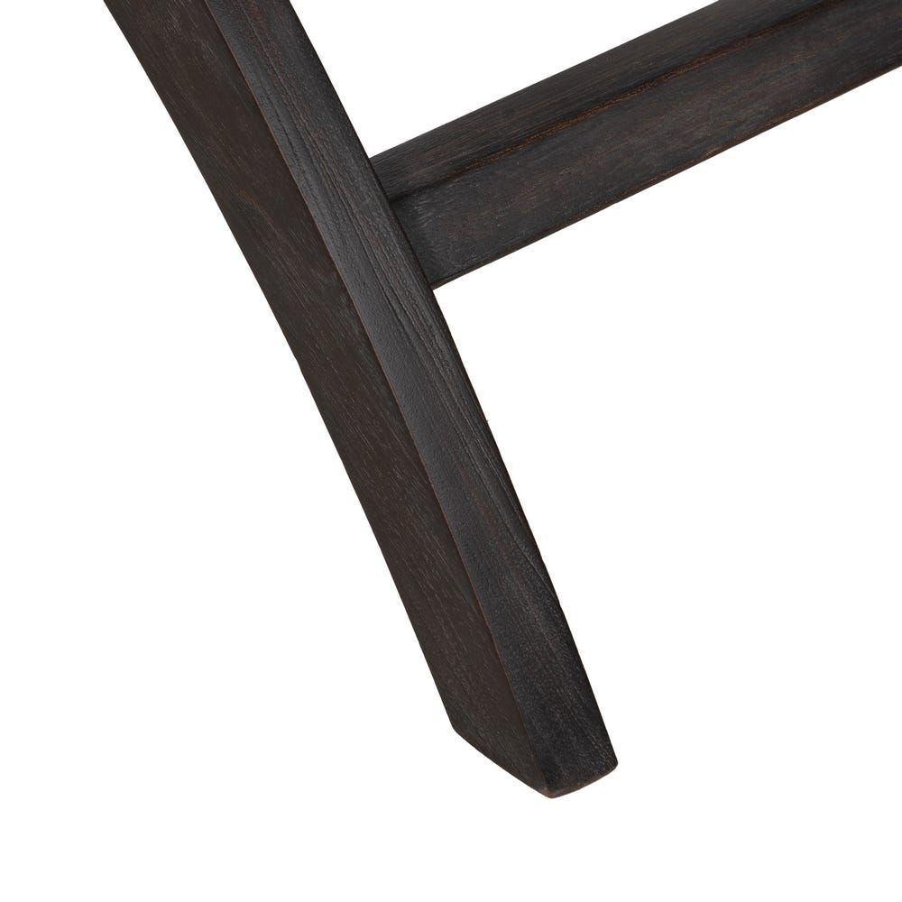 Sillón negro de ratán y madera para salón – 84 x 58 x 74 cm - Imagen 11