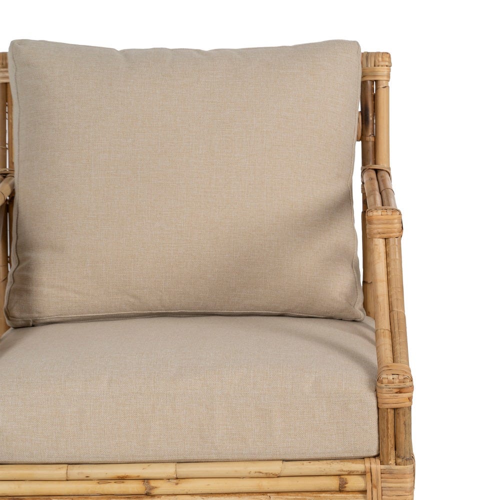 Sillón Natural Ratán Decoración 72 x 78 x 84 cm - Imagen 5