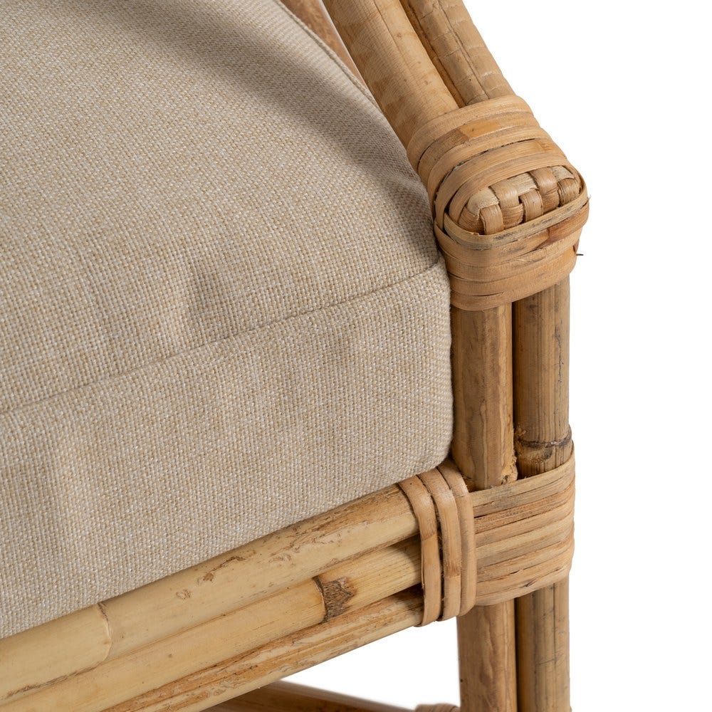 Sillón Natural Ratán Decoración 72 x 78 x 84 cm - Imagen 9