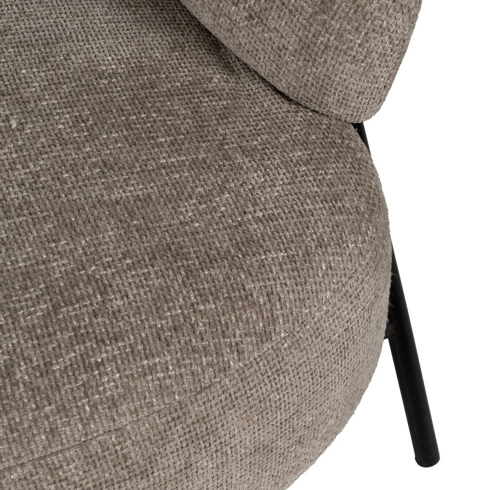 Sillón Beige Tejido-Metal Salón 84 x 84 x 70 cm - Imagen 8