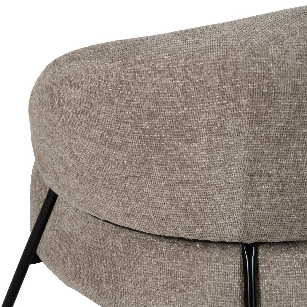 Sillón Beige Tejido-Metal Salón 84 x 84 x 70 cm - Imagen 10