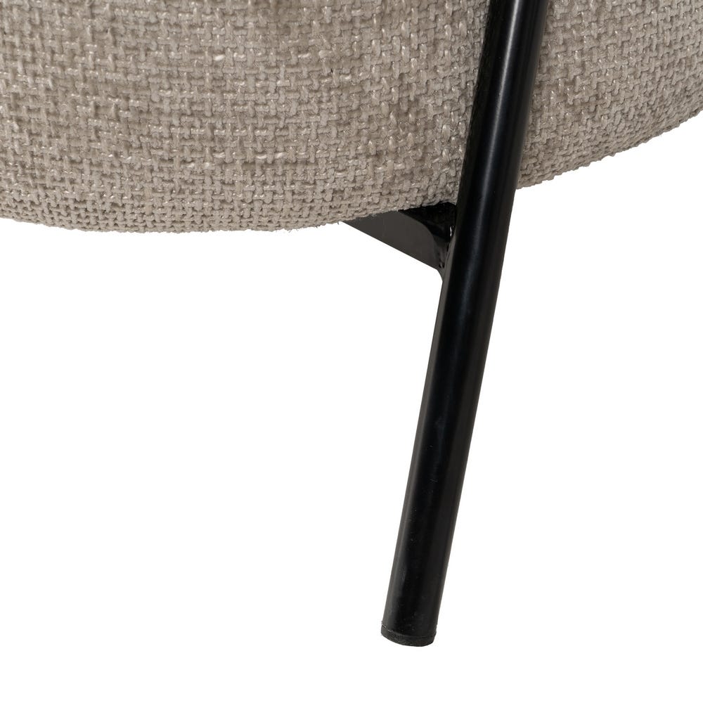 Sillón Beige Tejido-Metal Salón 84 x 84 x 70 cm - Imagen 11