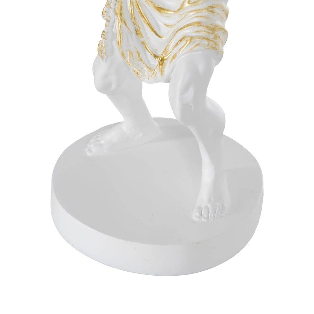 Lámpara de Mesa Blanca Minimalista de Resina 44 cm - Luz Cálida G9 40W, Cable Blanco 1.50m - Imagen 6
