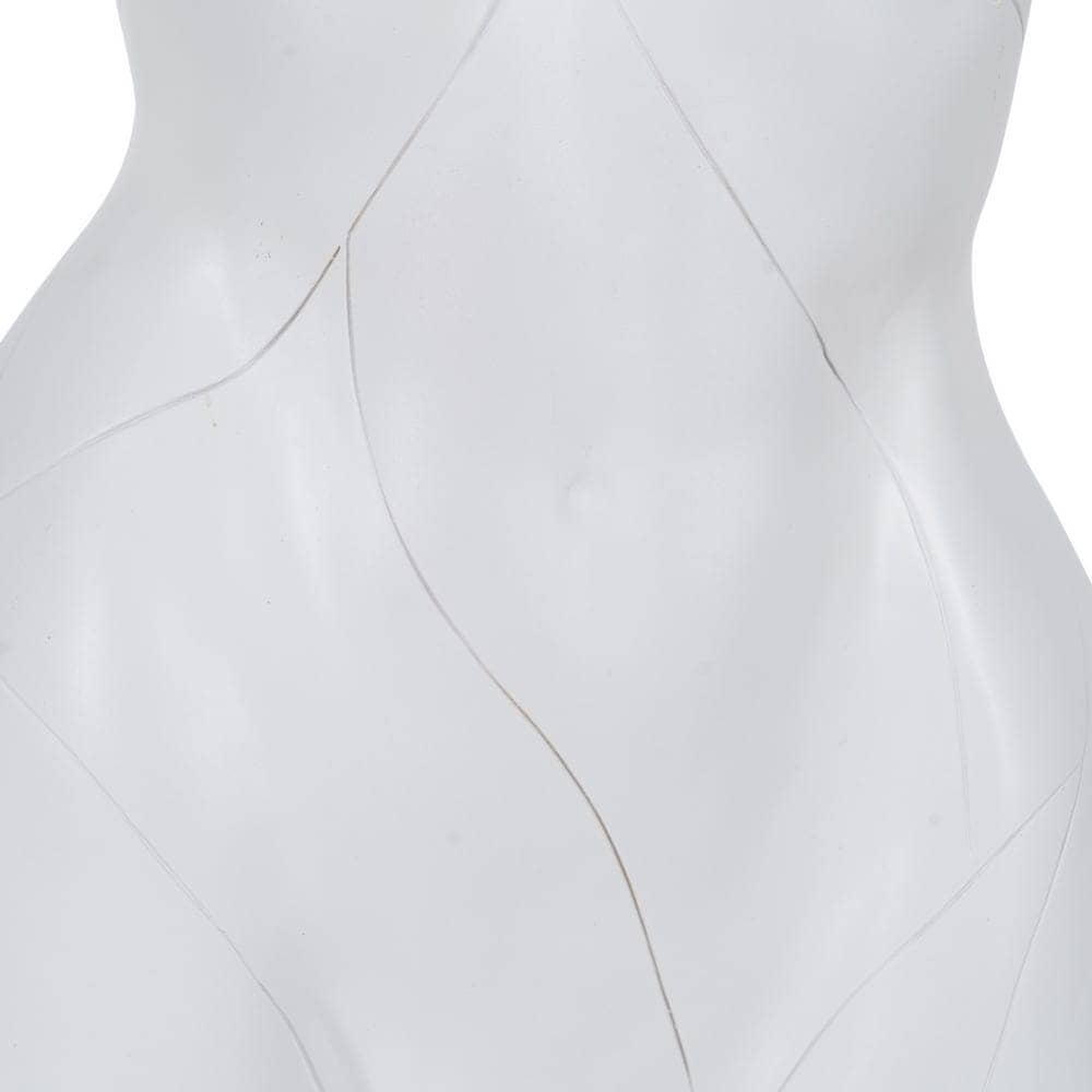 Lámpara de Mesa Mujer Blanca de Resina Alta 70,5 cm - Luz Cálida G9 40W Incluida, Ideal para Decoración Moderna - Imagen 3