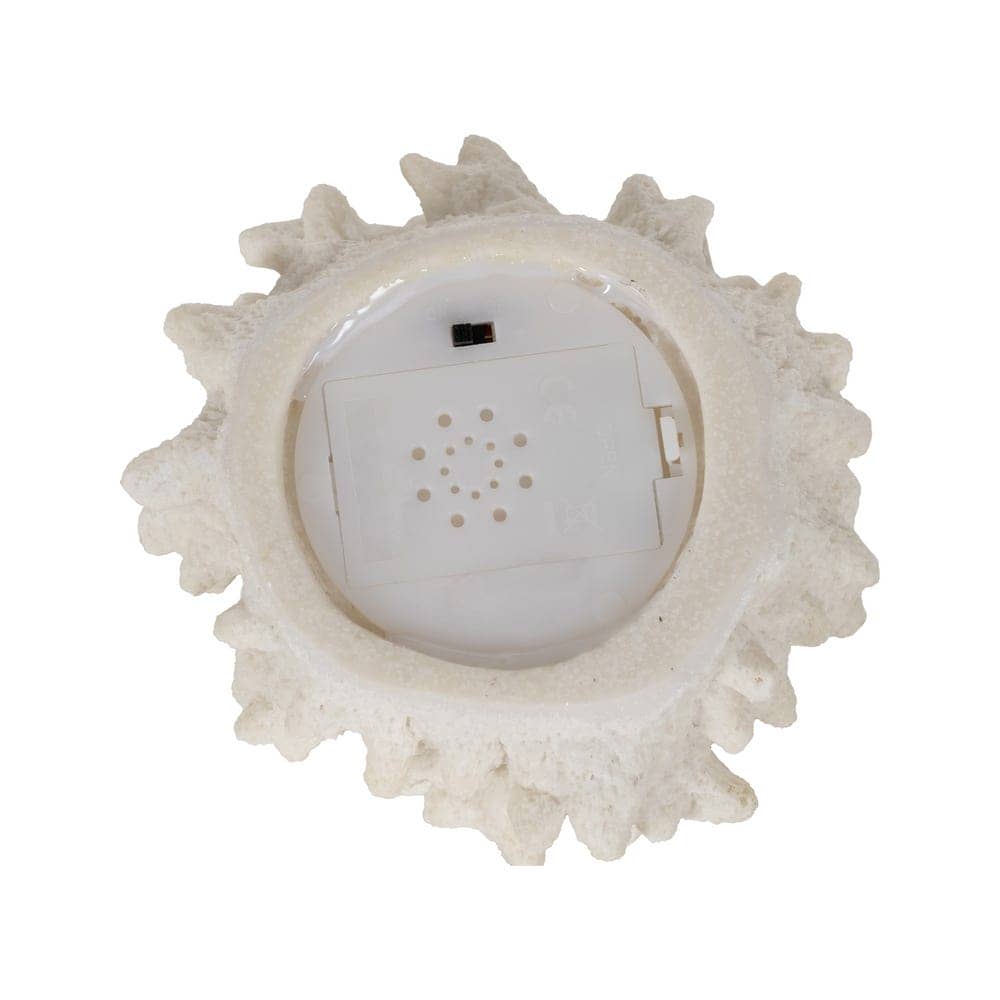Pack de 2 Lámparas de Mesa Coral en Arenisca Estilizadas - LED, 70 Horas de Batería, Diseño Moderno (8,8 cm) - Imagen 4