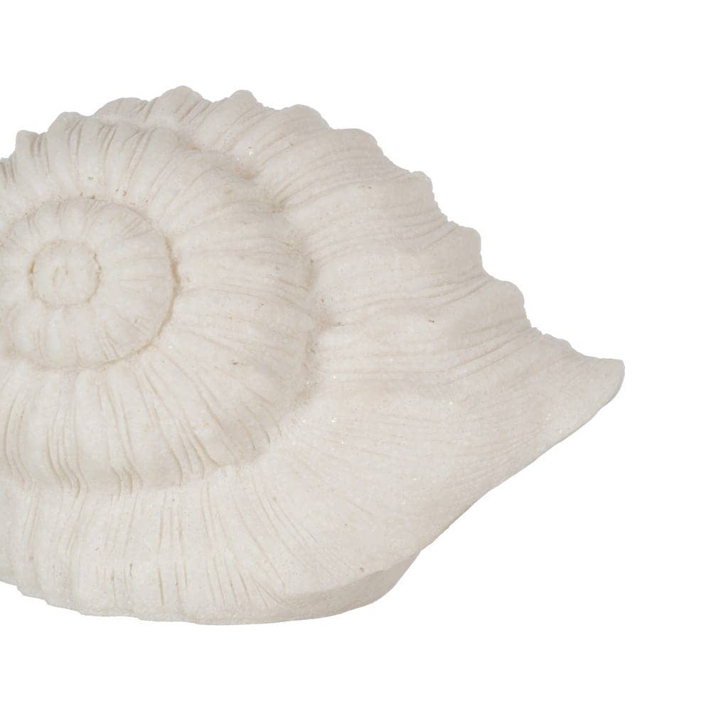 Pack de 2 Lámparas de Mesa Caracol en Arenisca con Iluminación LED - Diseño Elegante y Ecológico, 10,3 cm, Batería de 70 Horas (3 x AAA No Incluidas) - Imagen 4