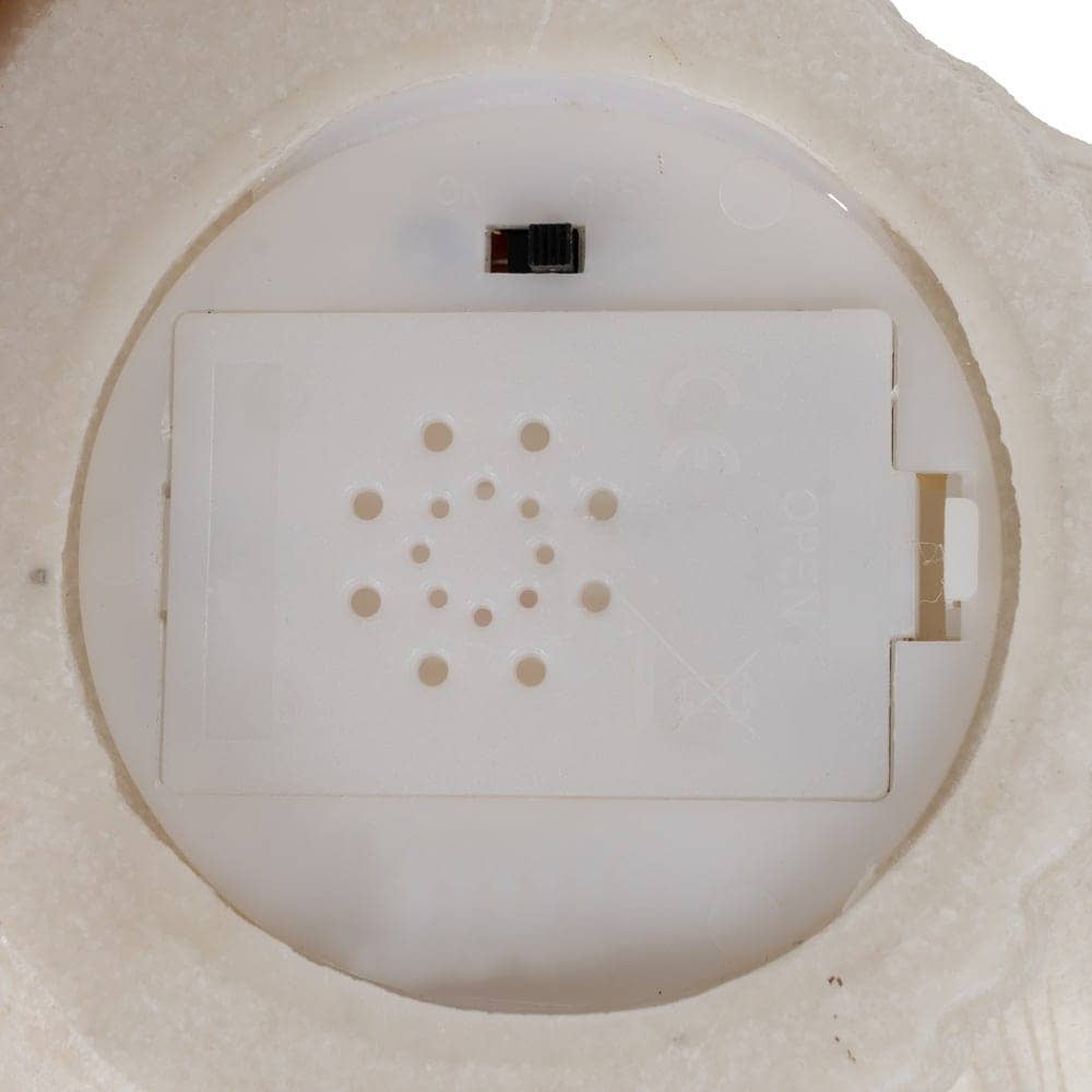 Pack de 2 Lámparas de Mesa Caracol en Arenisca con Iluminación LED - Diseño Elegante y Ecológico, 10,3 cm, Batería de 70 Horas (3 x AAA No Incluidas) - Imagen 5