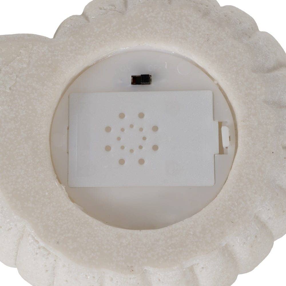 Pack de 2 Lámparas de Mesa Caracol LED en Arenisca Decorativa - Diseño Compacto de 6 cm, Batería de 70 Horas (3 x AAA No Incluidas) - Imagen 5