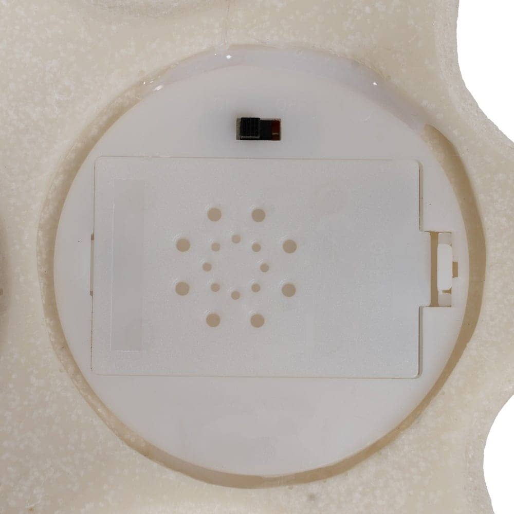 Pack de 2 Lámparas de Mesa Estrella LED en Arenisca Decorativa - Diseño Compacto de 6,5 cm, Batería de 70 Horas (3 x AAA No Incluidas) - Imagen 4