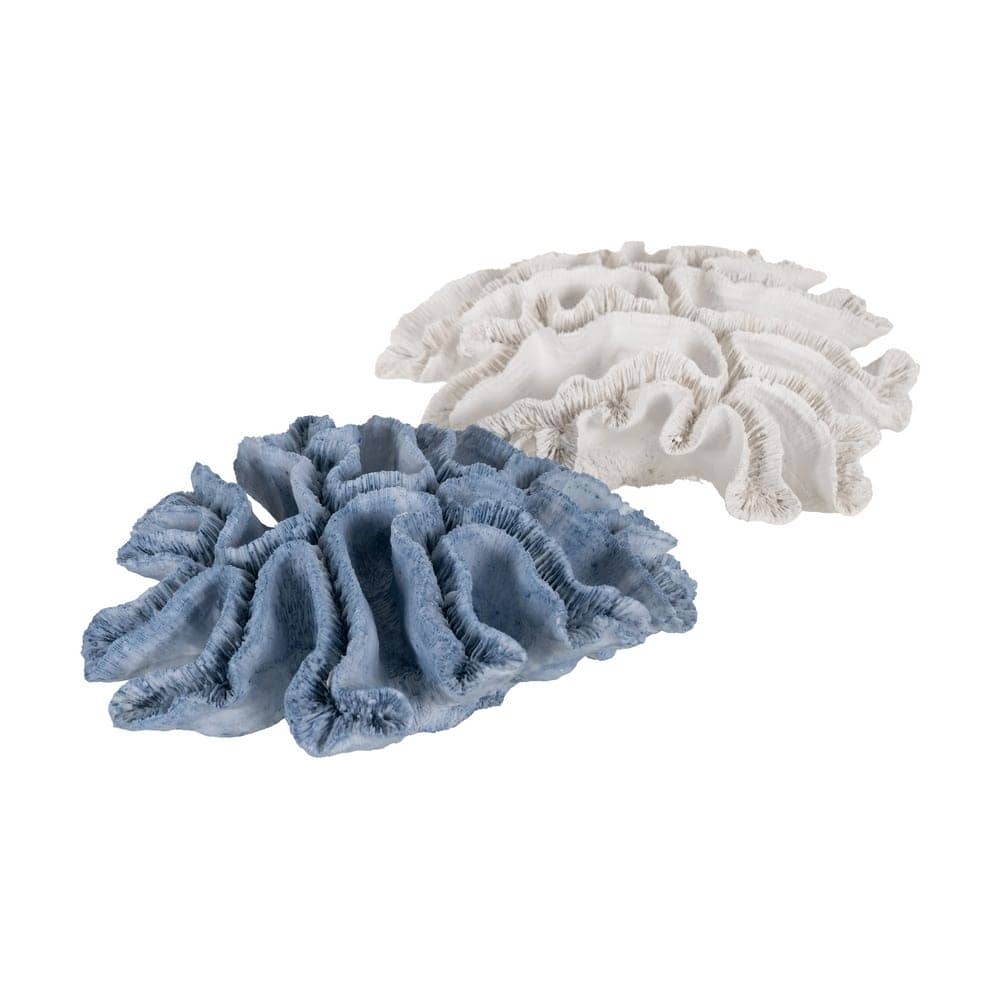 Figura Coral Azul de Resina - Decoración 28x28x10 cm - Imagen 3