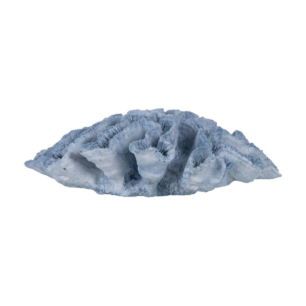 Figura Coral Azul de Resina - Decoración 28x28x10 cm - Imagen 4