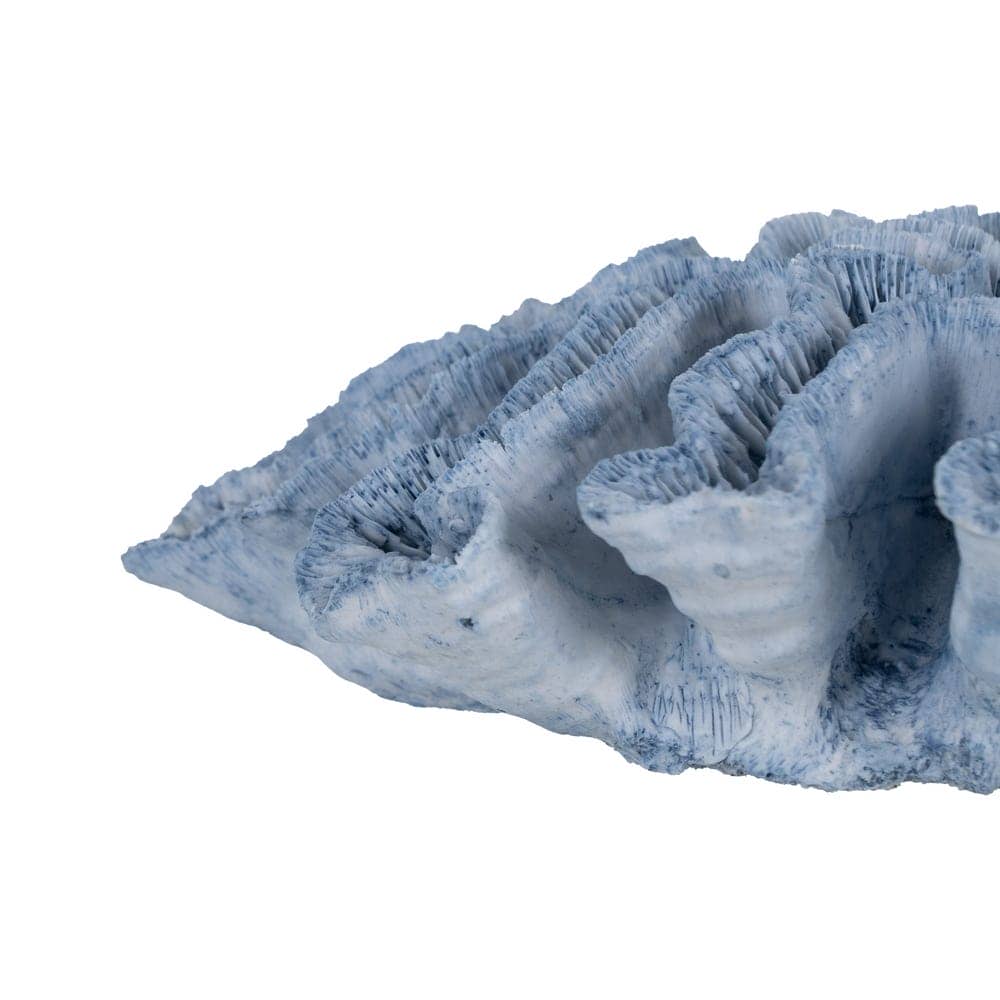 Figura Coral Azul de Resina - Decoración 28x28x10 cm - Imagen 2