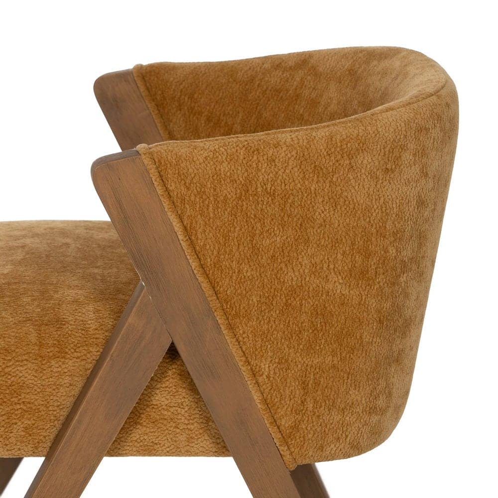 Silla Amarilla de Madera de Abedul para Decoración - Diseño Elegante y Cómodo, 68,5 cm, Ideal para Salones y Comedores - Imagen 6