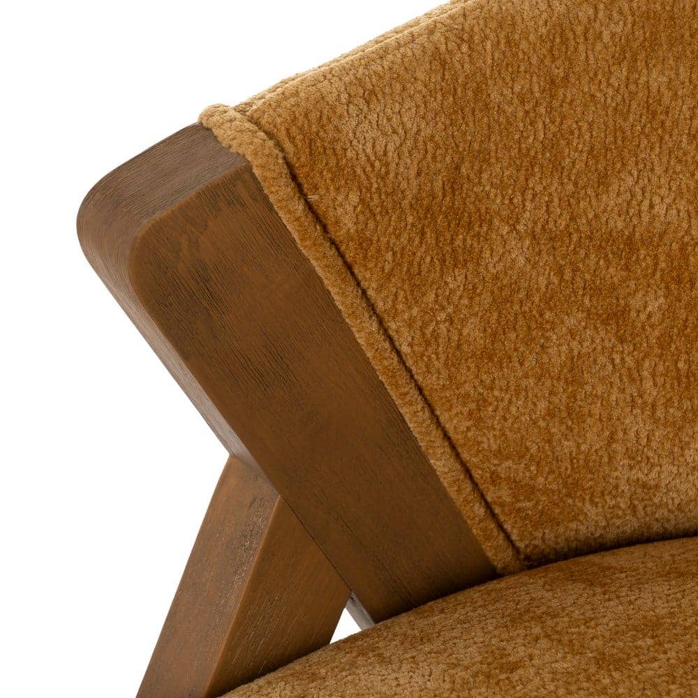 Silla Amarilla de Madera de Abedul para Decoración - Diseño Elegante y Cómodo, 68,5 cm, Ideal para Salones y Comedores - Imagen 7