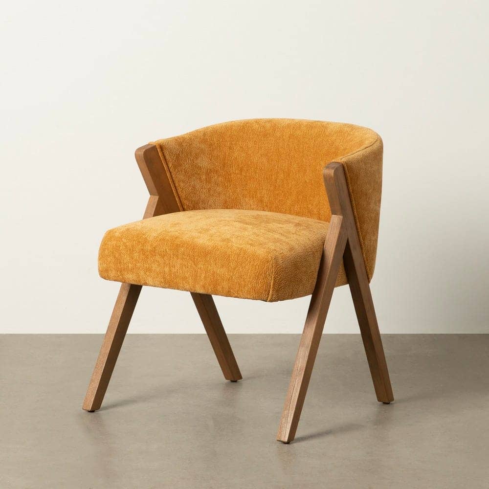 Silla Amarilla de Madera de Abedul para Decoración - Diseño Elegante y Cómodo, 68,5 cm, Ideal para Salones y Comedores - Imagen 12