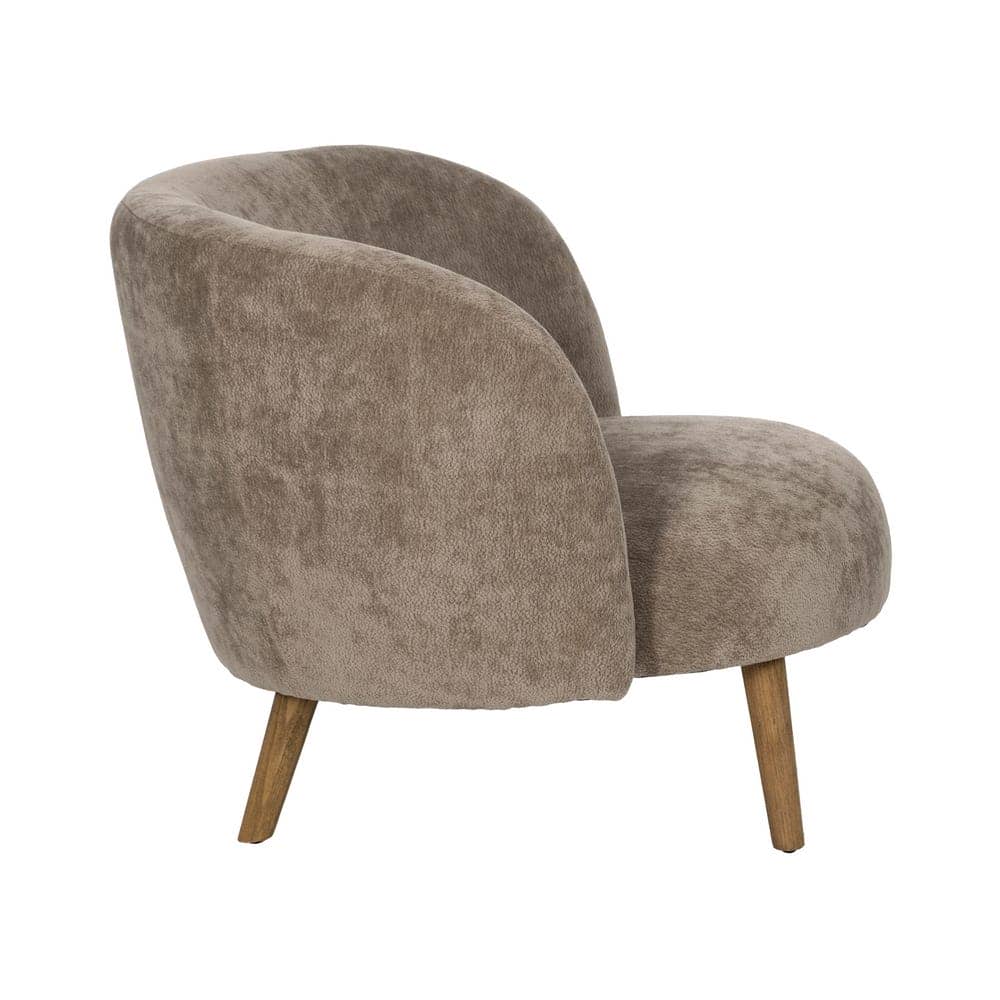 Sillón Taupe de Madera de Abedul para Salón - Diseño Elegante y Cómodo (66 cm) - Imagen 2