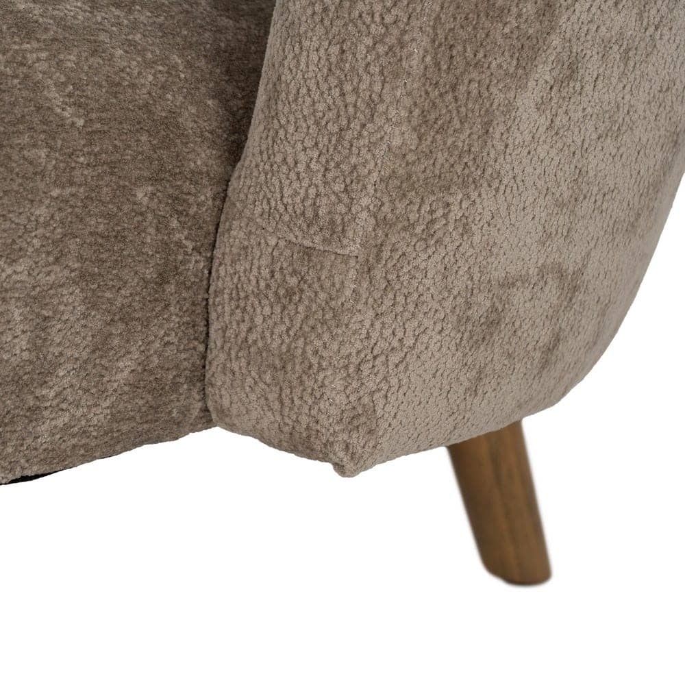 Sillón Taupe de Madera de Abedul para Salón - Diseño Elegante y Cómodo (66 cm) - Imagen 7