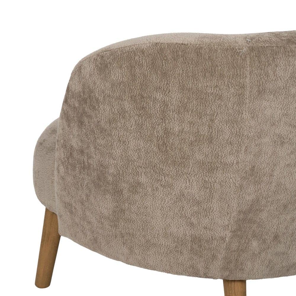 Sillón Taupe de Madera de Abedul para Salón - Diseño Elegante y Cómodo (66 cm) - Imagen 9