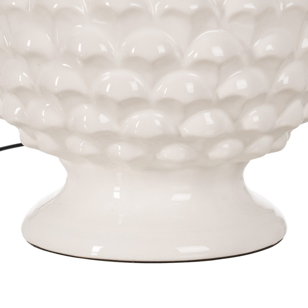 Lámpara Mesa Blanco Cerámica Iluminación 38 x 38 x 58,50 cm - Imagen 6