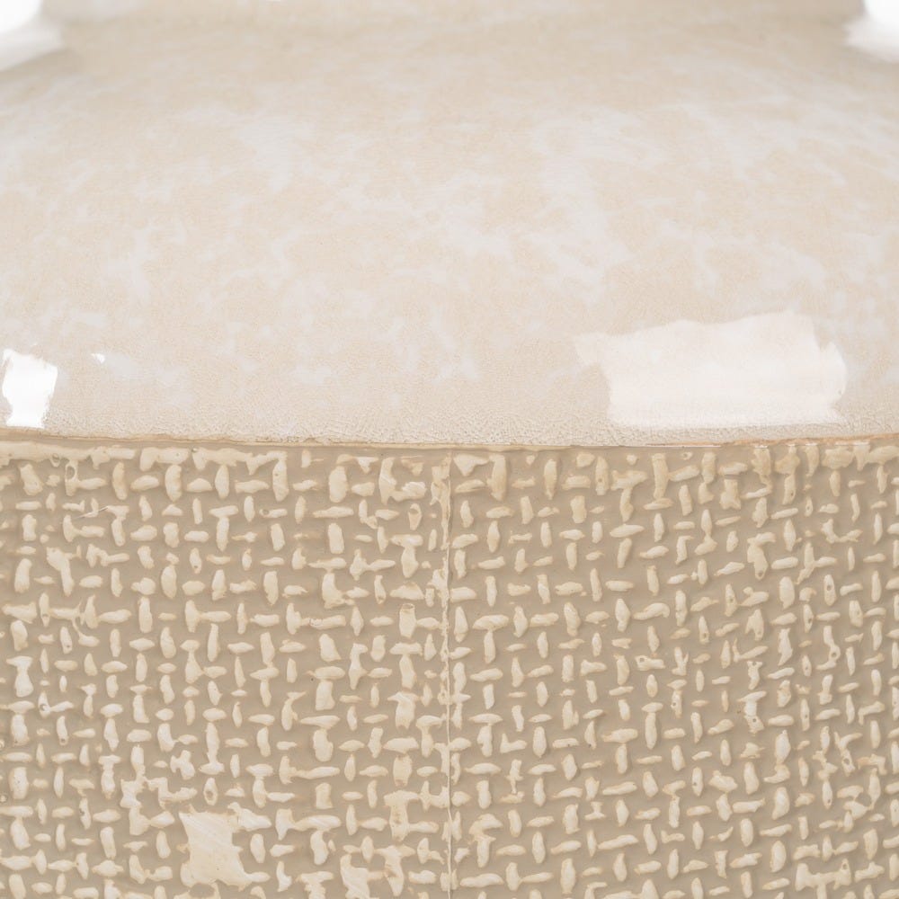 Lámpara Mesa Beige Cerámica Iluminación 43 x 43 x 56 cm - Imagen 6
