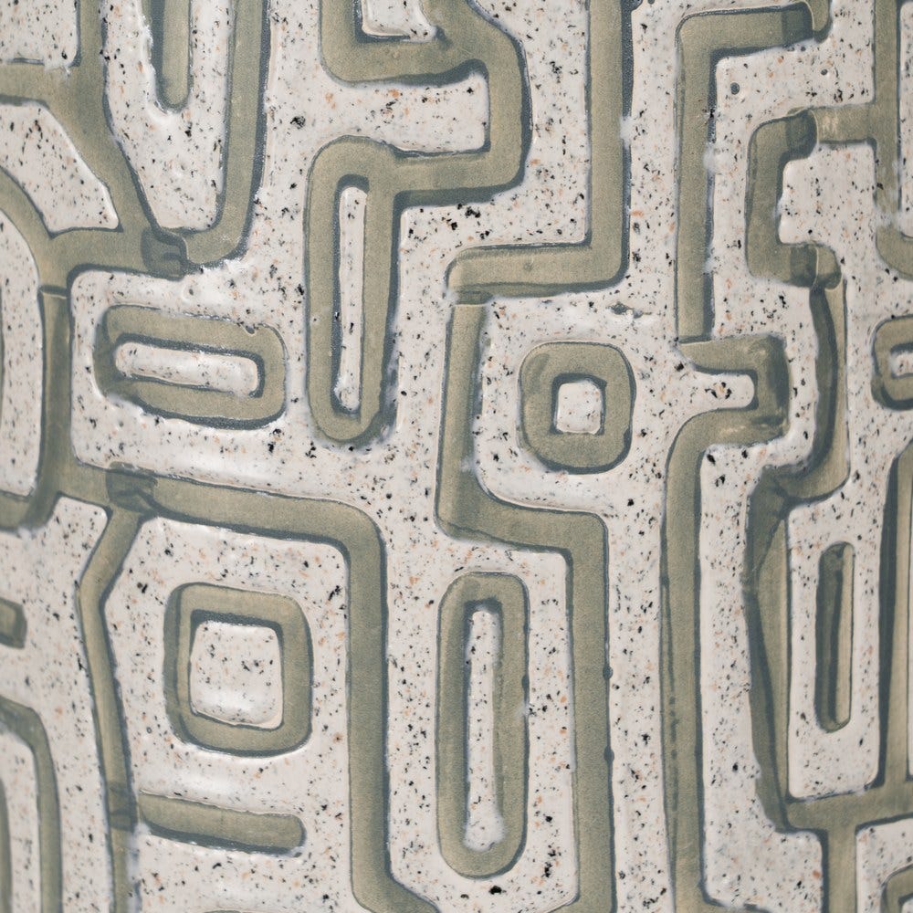 Lámpara Mesa Blanco-Gris Cerámica 42 x 42 x 73 cm - Imagen 6
