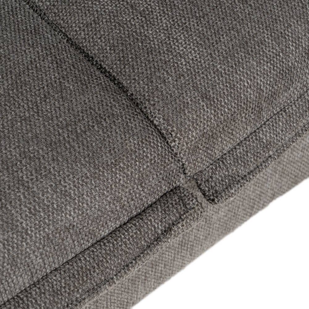 Sofá Cama Gris de Lino y Metal - Diseño Moderno, Funcional y Cómodo (182x113 cm) - Ideal para Espacios Reducidos - Incluye Cojines a Juego - Imagen 7