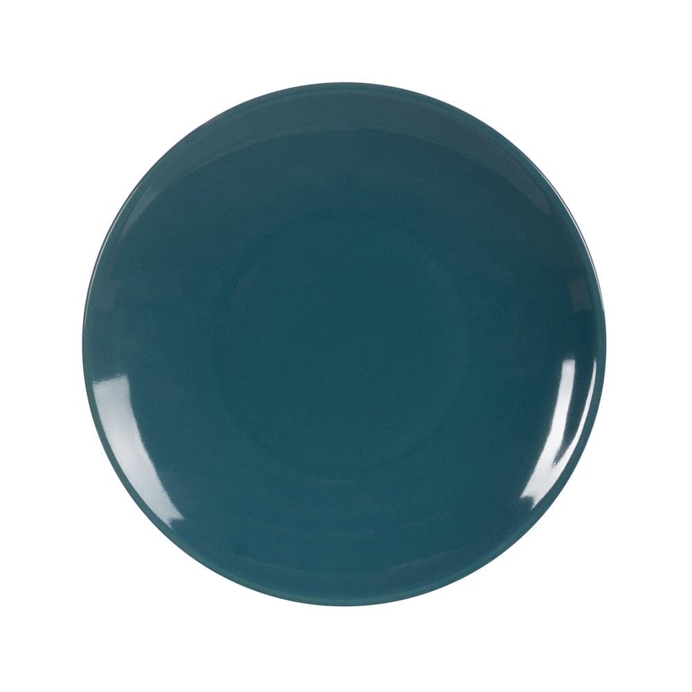 Pack de 6 Platos de Postre Azul en Stoneware - Elegantes y Resistentes, Aptos para Lavavajillas y Microondas, 20 cm de Diámetro, Perfectos para Postres y Aperitivos
