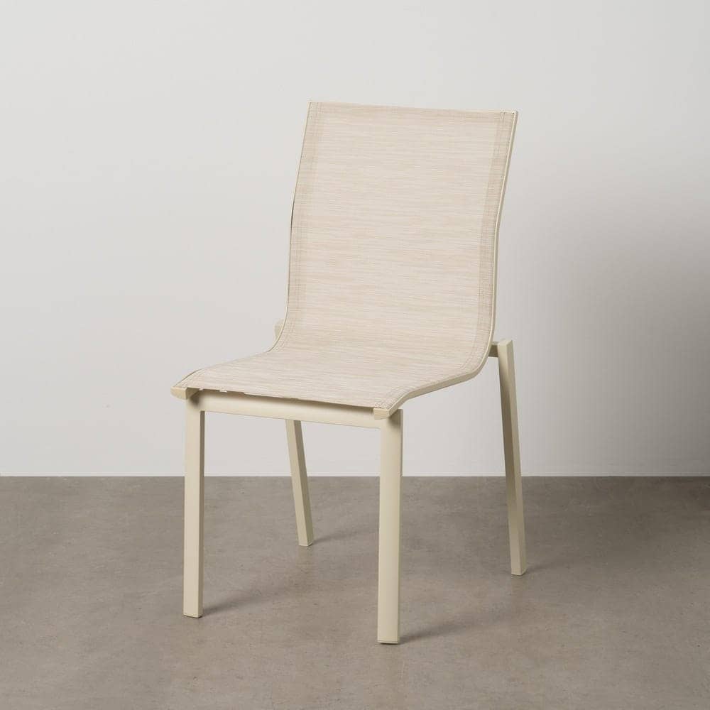 Silla Apilable de Aluminio y Textileno para Exterior 49x62x90 cm - Imagen 10