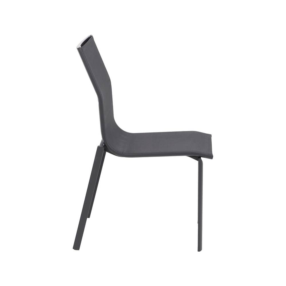 Pack de 2 Sillas Apilable de Aluminio y Textileno para Exterior 49x62x90 cm - Imagen 2