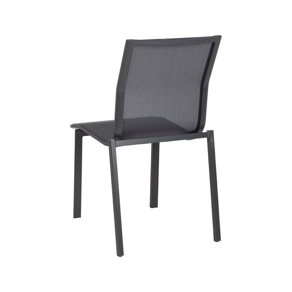 Pack de 2 Sillas Apilable de Aluminio y Textileno para Exterior 49x62x90 cm - Imagen 3