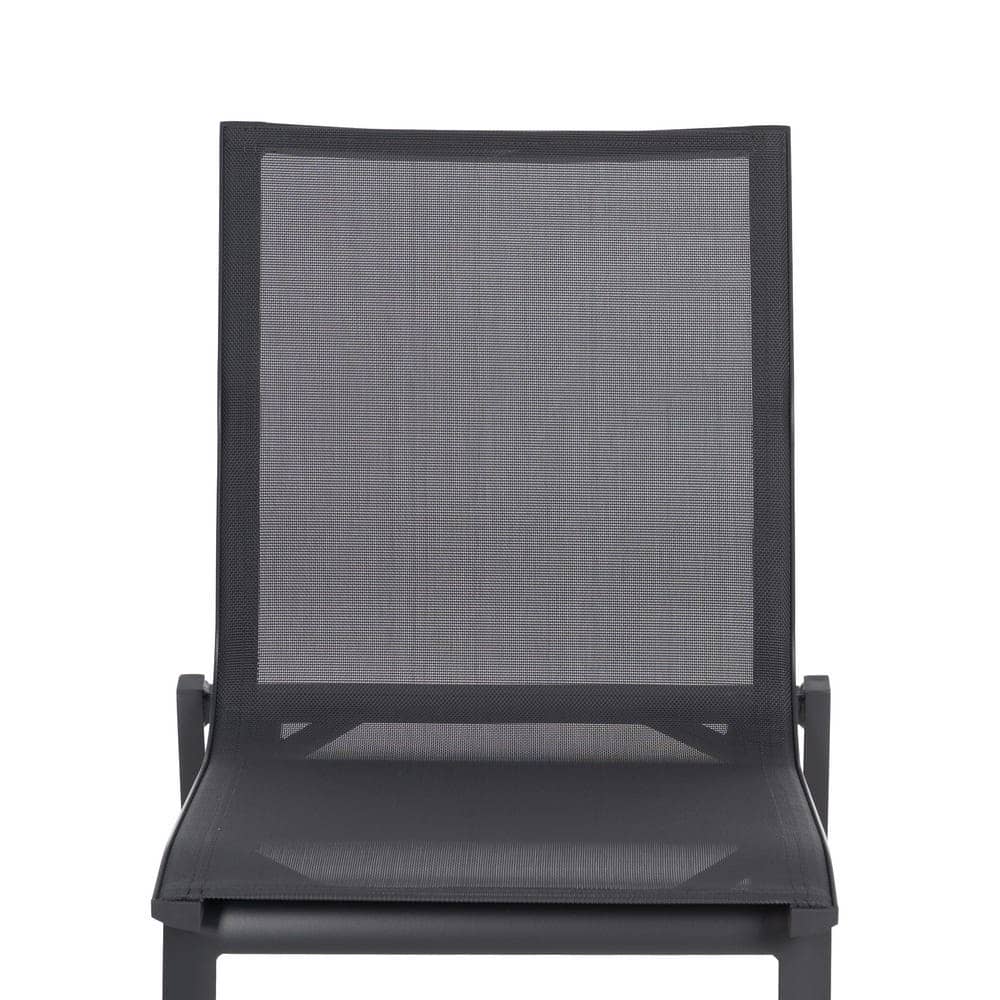 Pack de 2 Sillas Apilable de Aluminio y Textileno para Exterior 49x62x90 cm - Imagen 4