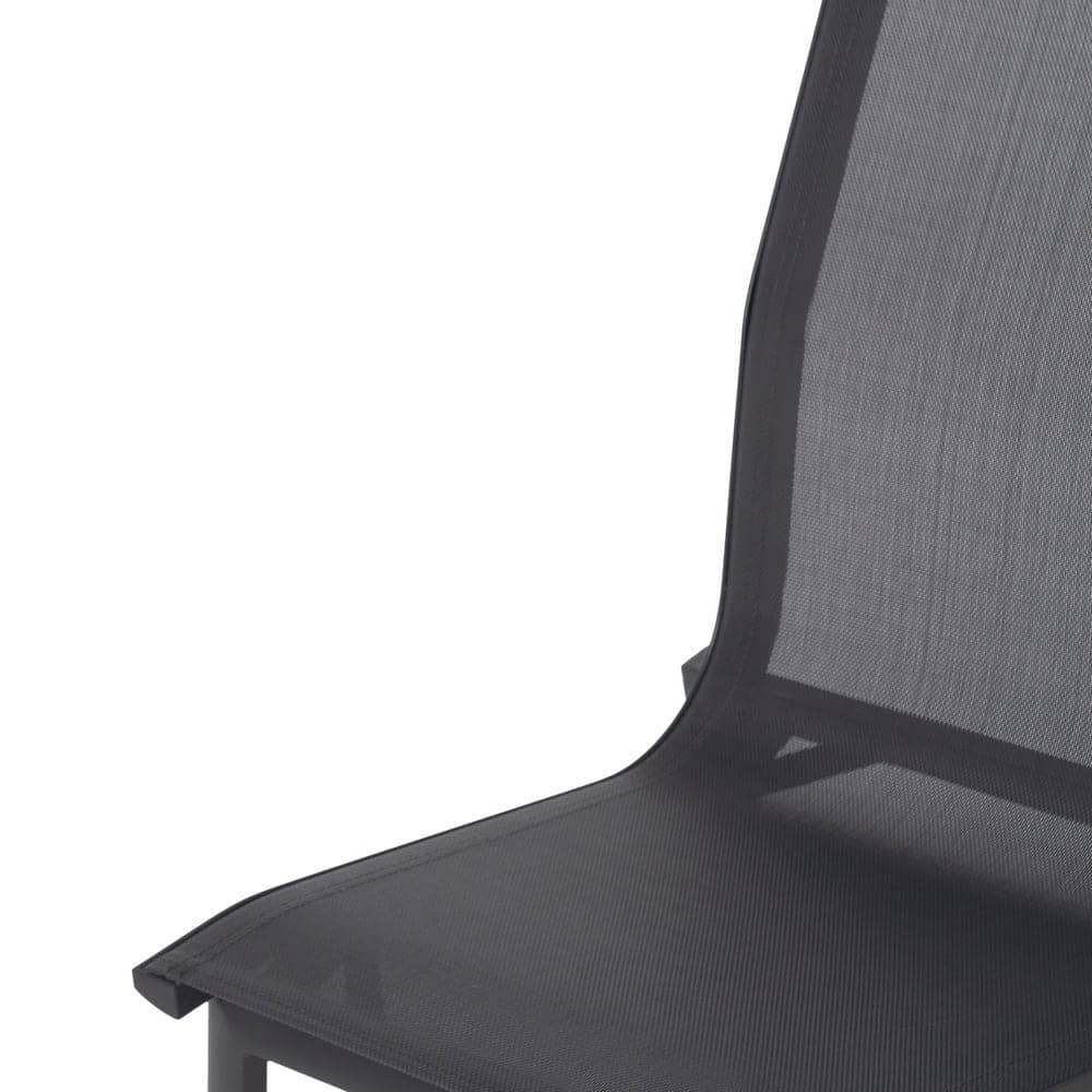 Pack de 2 Sillas Apilable de Aluminio y Textileno para Exterior 49x62x90 cm - Imagen 5