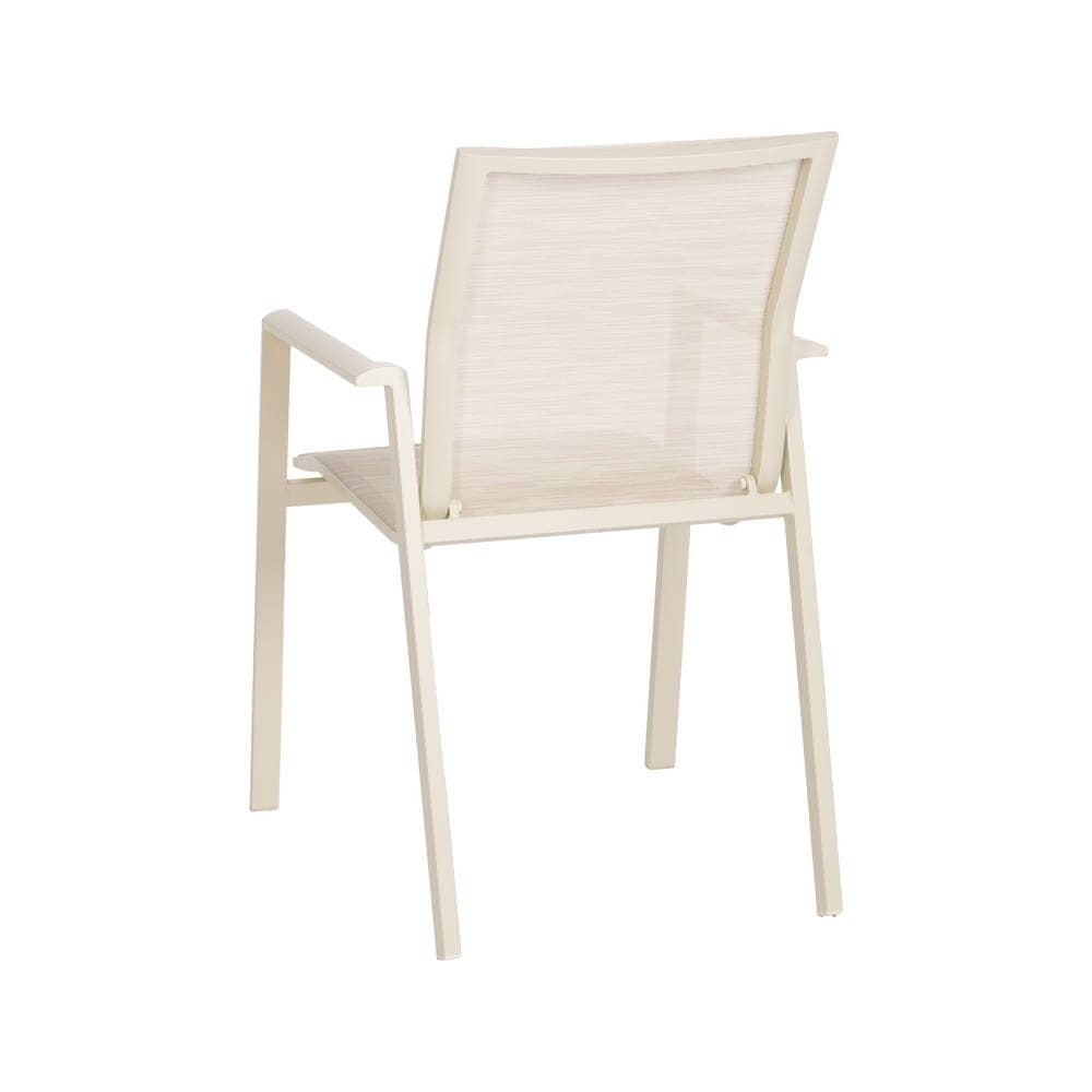Silla Apilable de Aluminio y Textileno Exterior 57x62,5x88 cm - Imagen 3