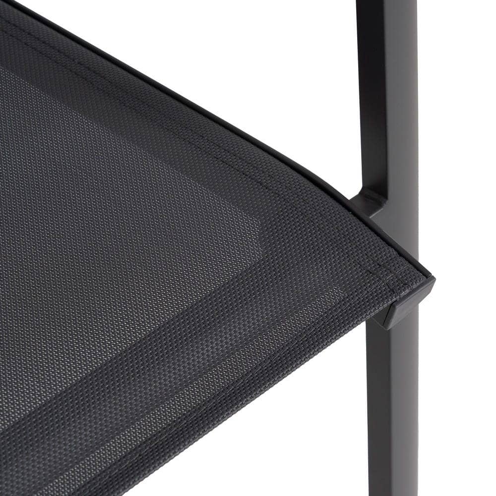 Silla Apilable de Aluminio y Textileno para Exterior 56,5x61,5x88,5 cm - Imagen 8
