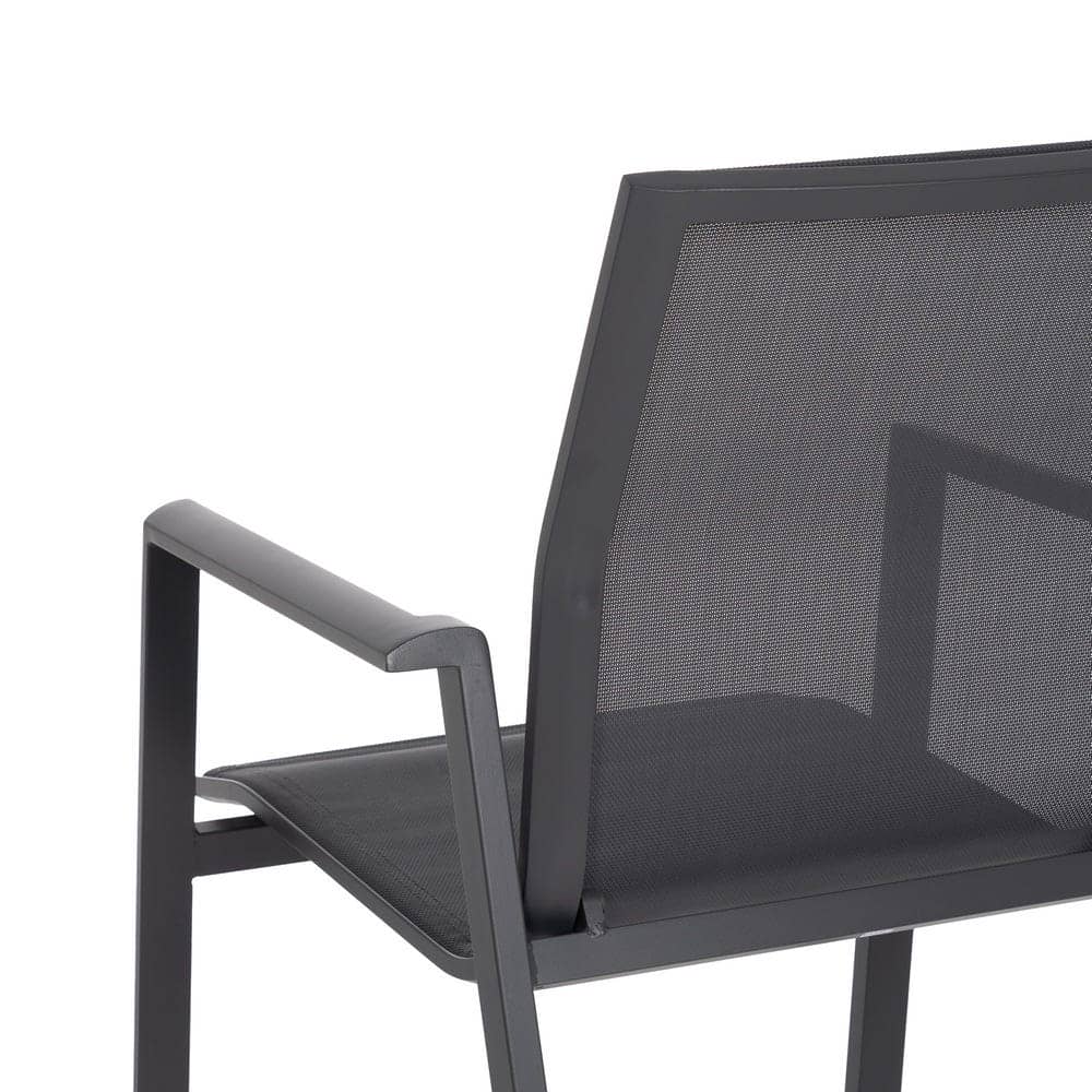 Silla Apilable de Aluminio y Textileno para Exterior 56,5x61,5x88,5 cm - Imagen 9