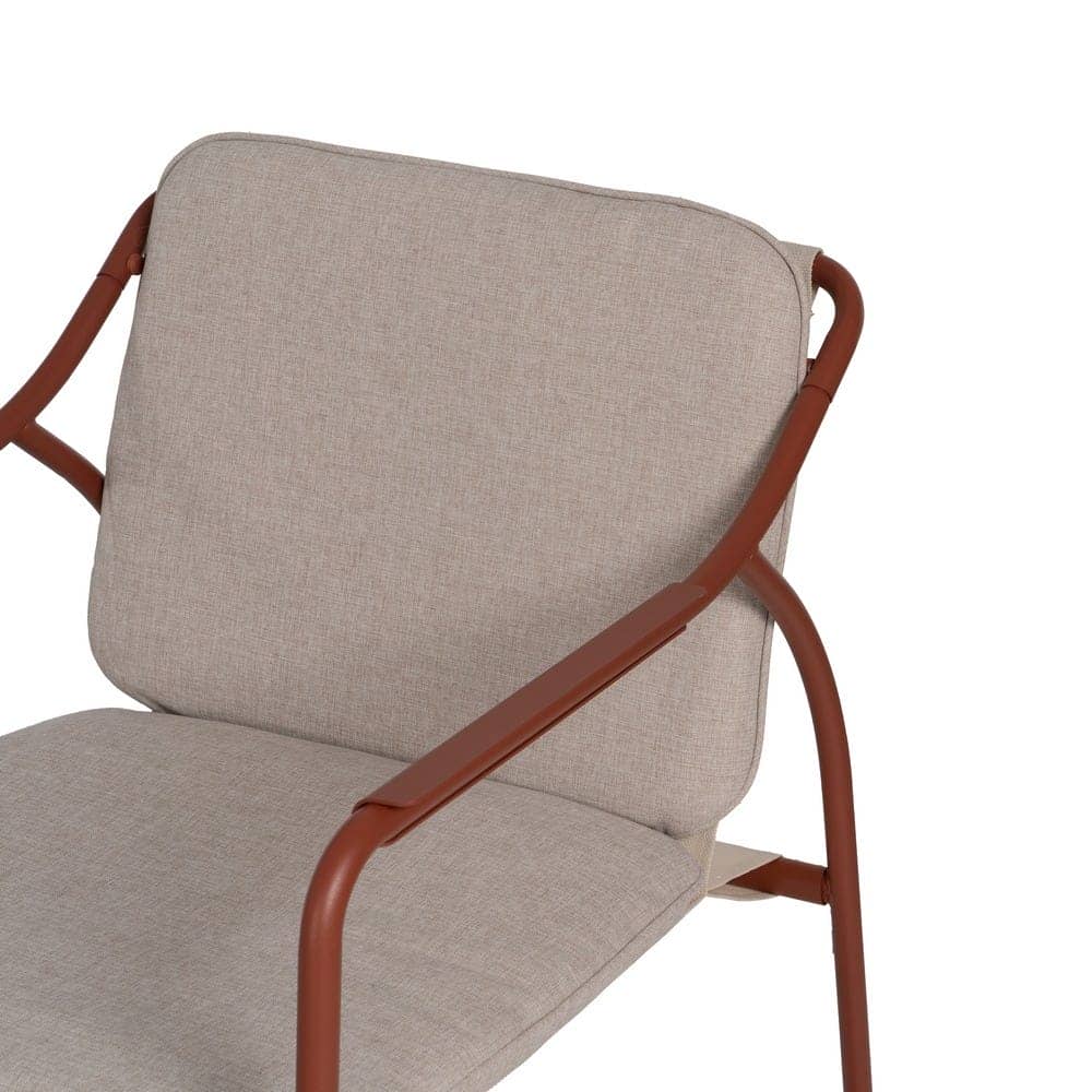Conjunto de Jardín de Acero con Sofá, Sillones y Mesa de Cristal Templado - Imagen 9