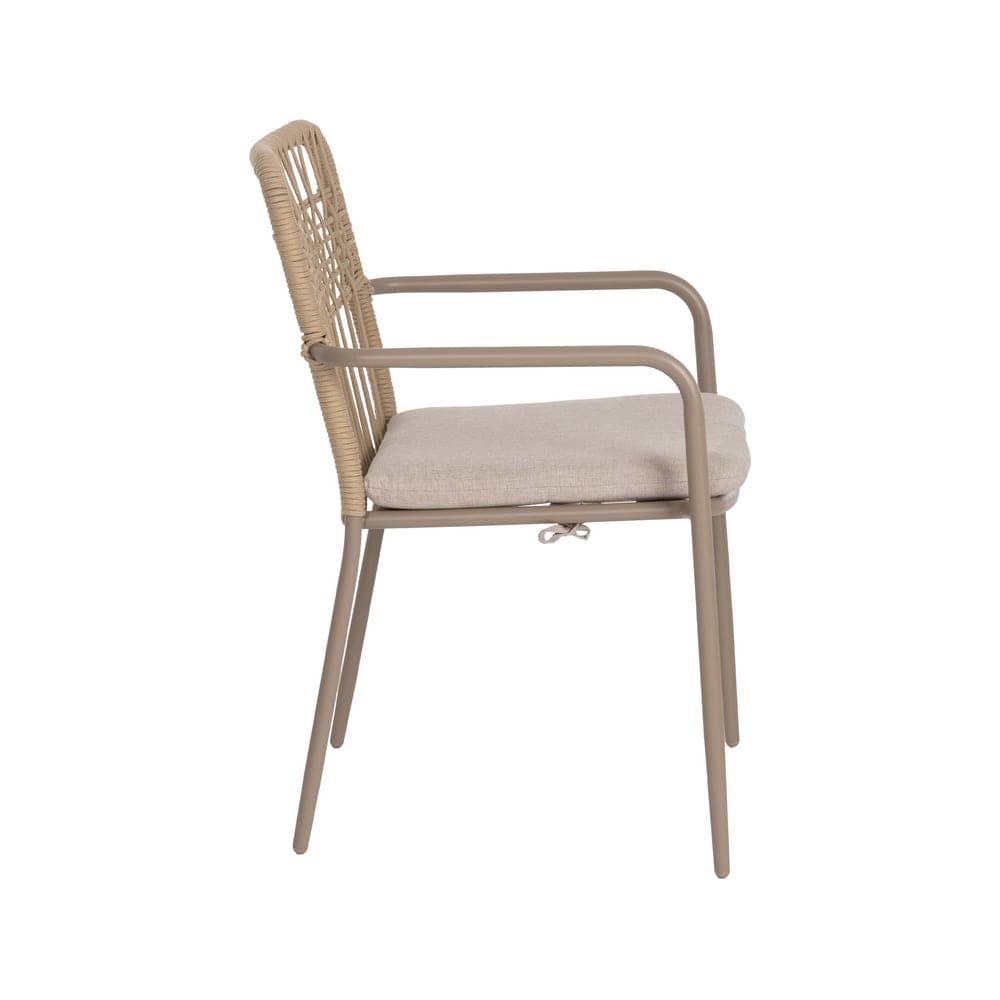 Silla de Aluminio Exterior con Cojín Desenfundable 58x62x85 cm - Imagen 2