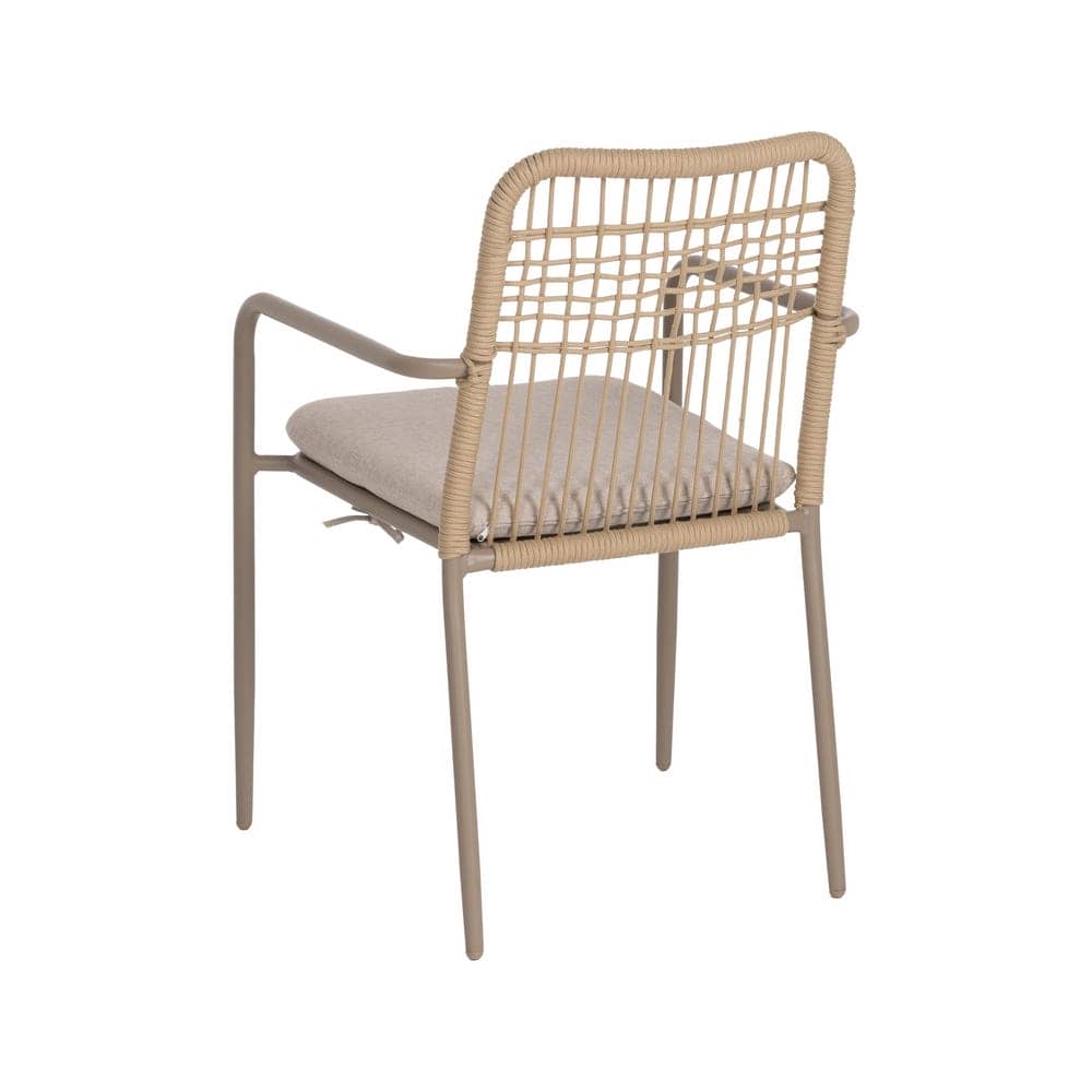 Silla de Aluminio Exterior con Cojín Desenfundable 58x62x85 cm - Imagen 3