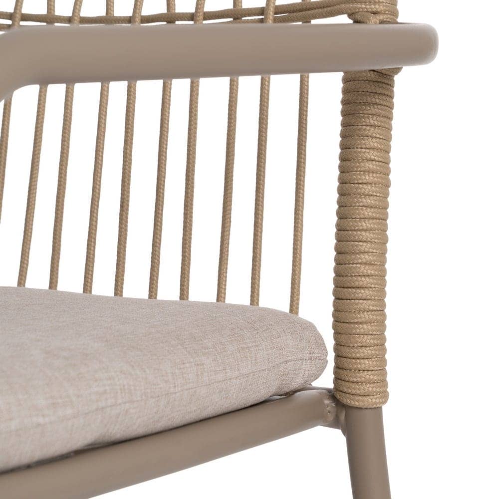 Silla de Aluminio Exterior con Cojín Desenfundable 58x62x85 cm - Imagen 7