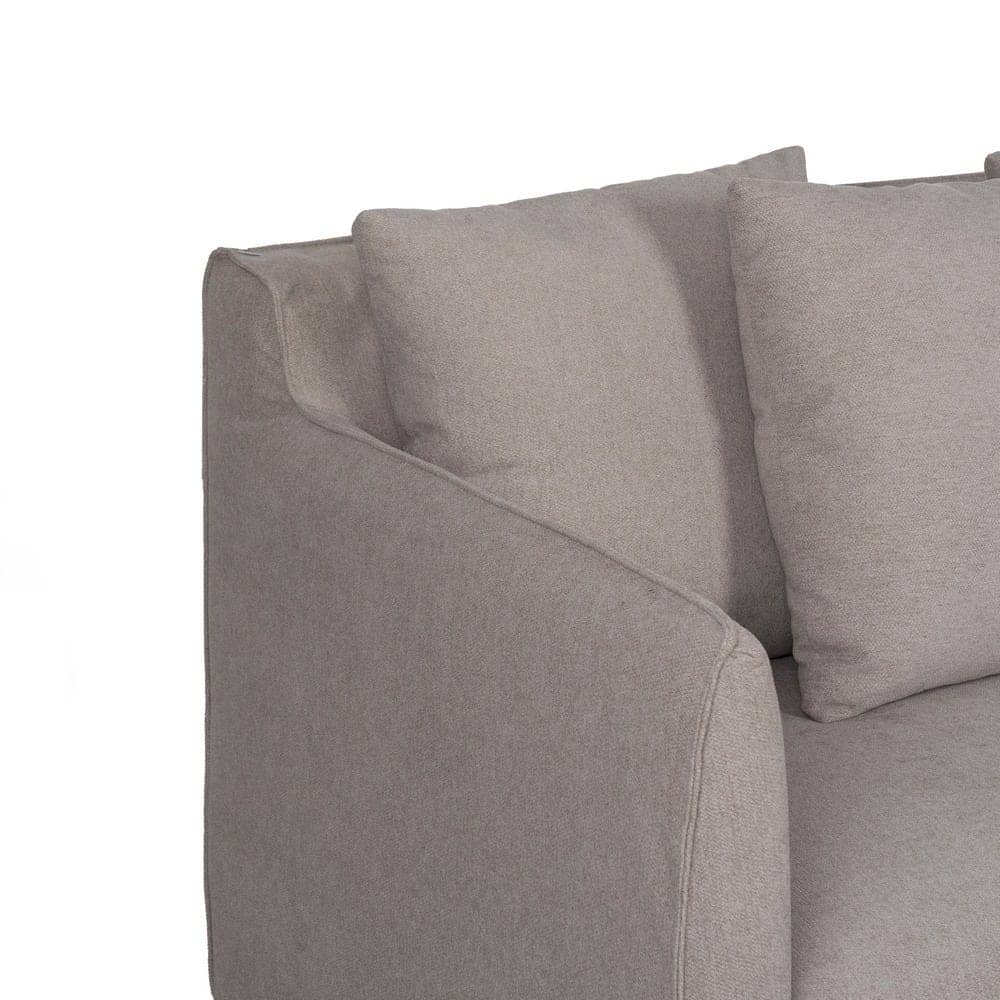 Sofá Taupe Moderno con Cojines Desenfundables - Comodidad y Estilo para tu Salón (78 cm de Altura) - Imagen 4