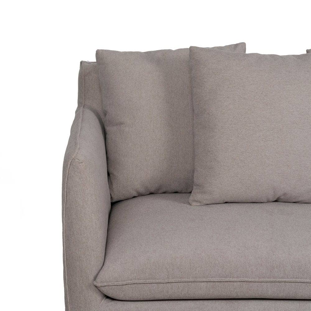 Sofá Taupe Moderno con Cojines Desenfundables - Comodidad y Estilo para tu Salón (78 cm de Altura) - Imagen 5