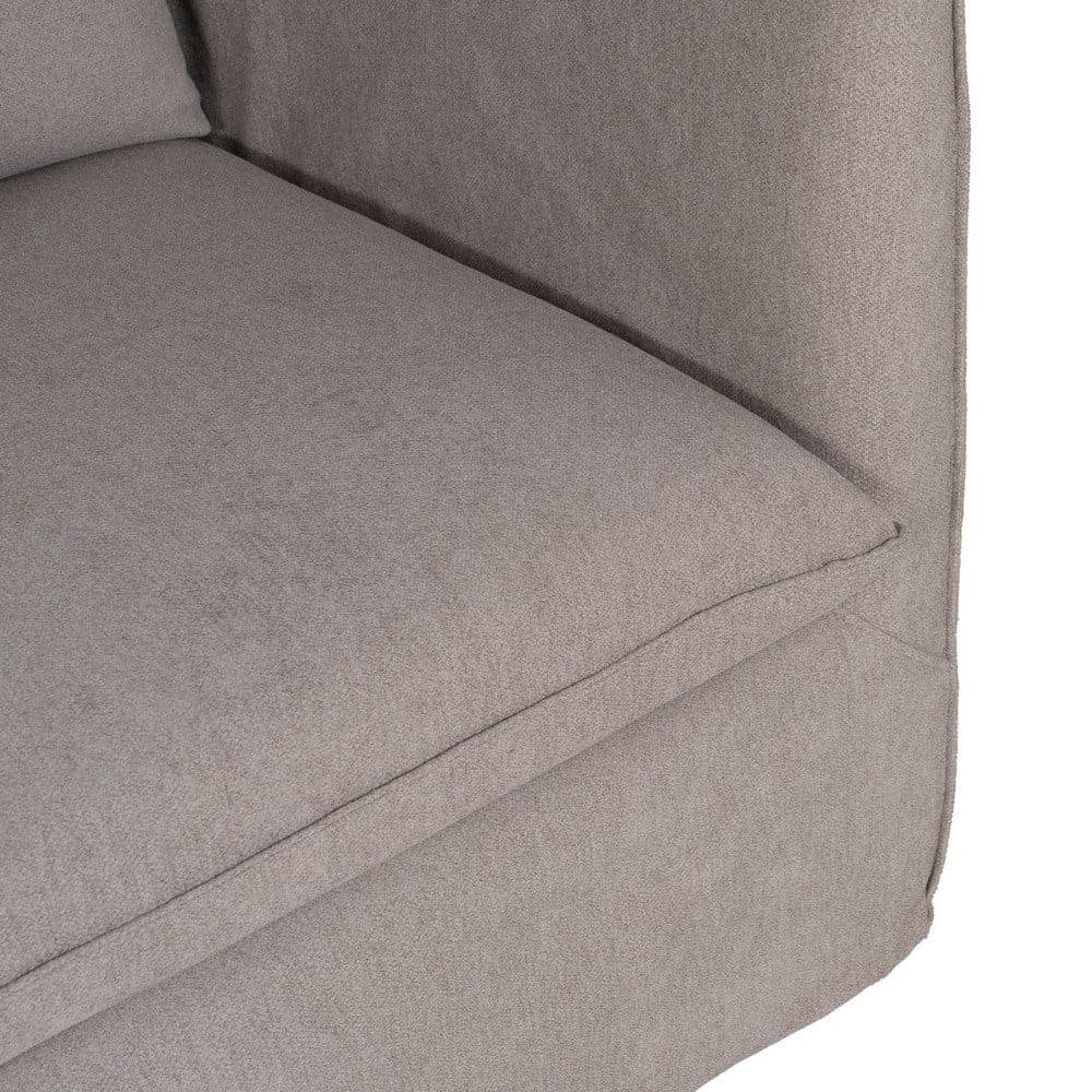 Sofá Taupe Moderno con Cojines Desenfundables - Comodidad y Estilo para tu Salón (78 cm de Altura) - Imagen 6