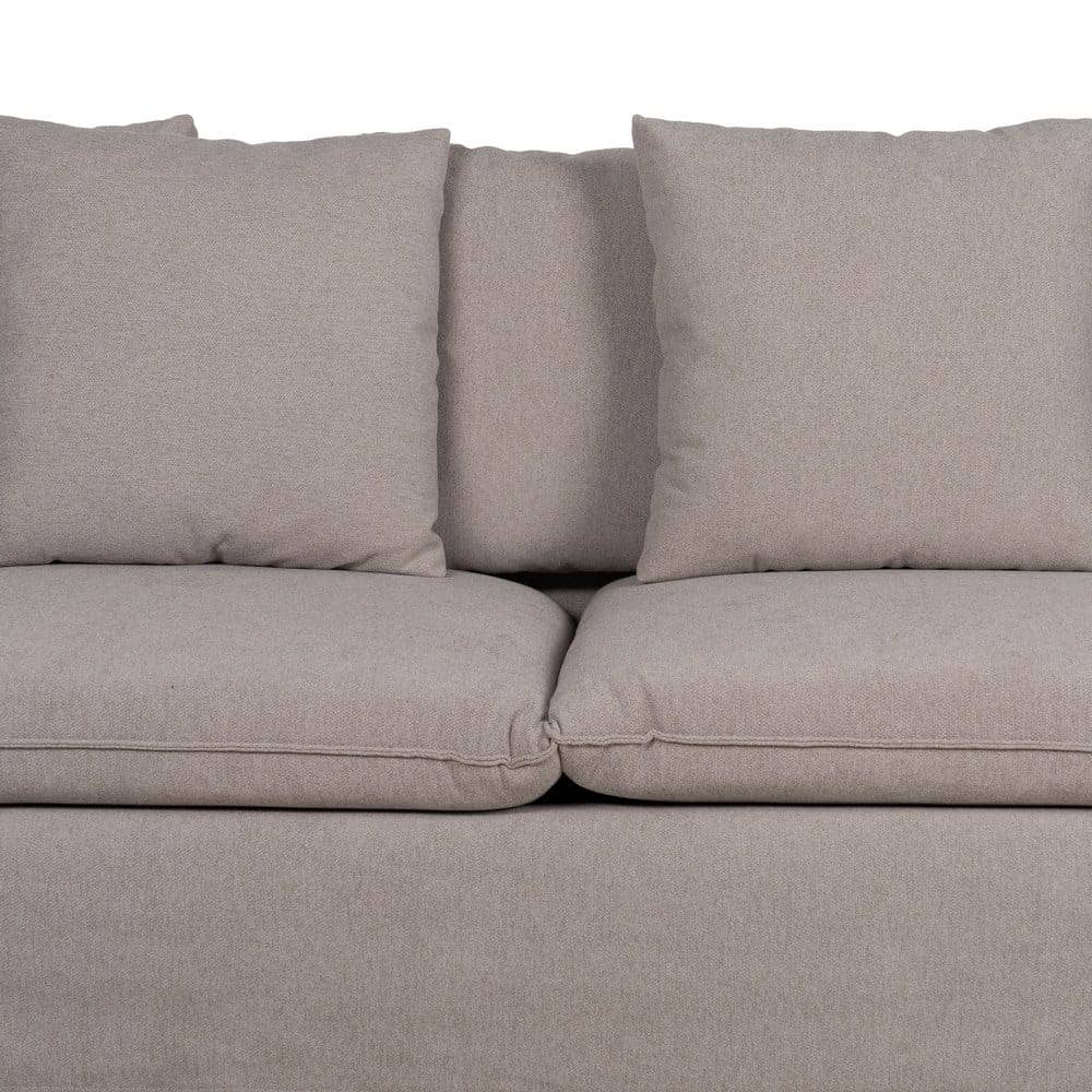 Sofá Taupe Moderno con Cojines Desenfundables - Comodidad y Estilo para tu Salón (78 cm de Altura) - Imagen 7