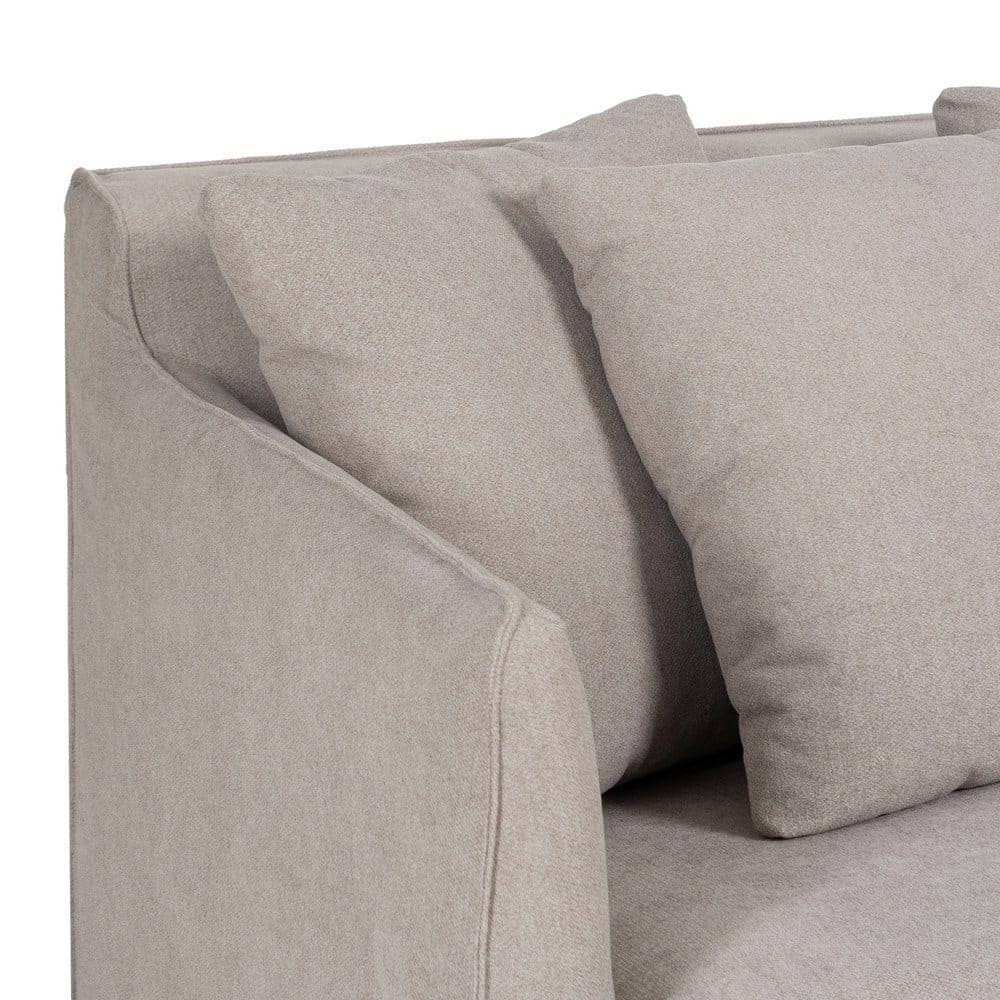 Sofá Taupe Amplio Desenfundable 237 cm - Elegancia y Comodidad para tu Salón - Imagen 4