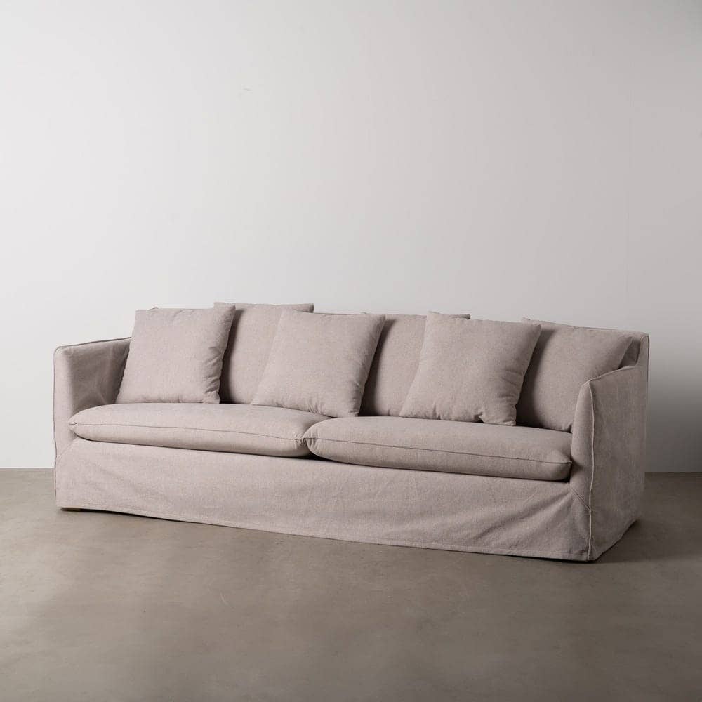 Sofá Taupe Amplio Desenfundable 237 cm - Elegancia y Comodidad para tu Salón - Imagen 13