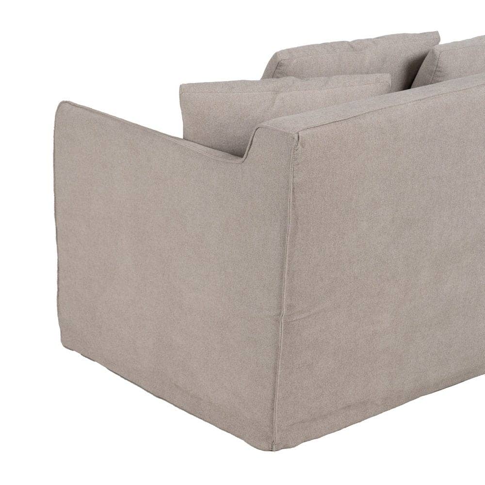 Sofá Taupe Amplio Desenfundable 237 cm - Elegancia y Comodidad para tu Salón - Imagen 11
