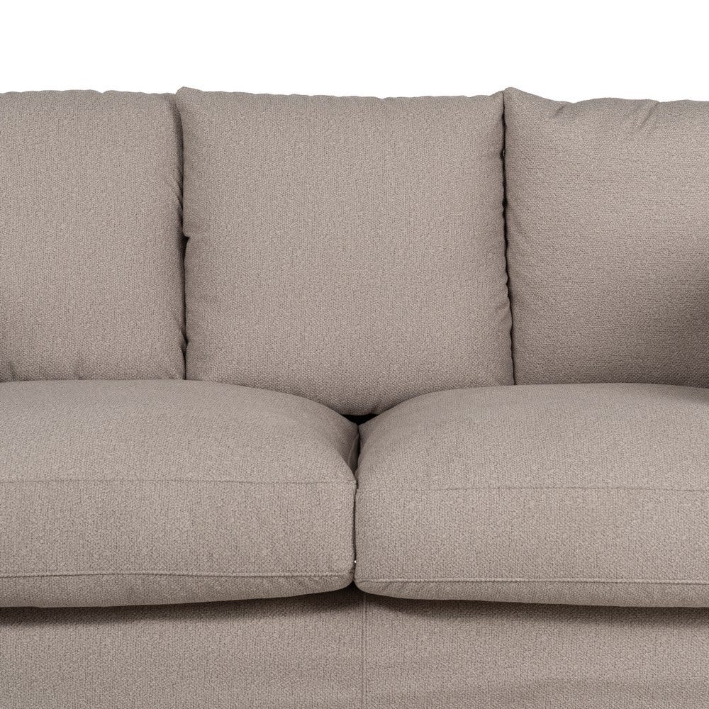 Sofá beige de tela para salón moderno – 200 x 102 x 100 cm - Imagen 6