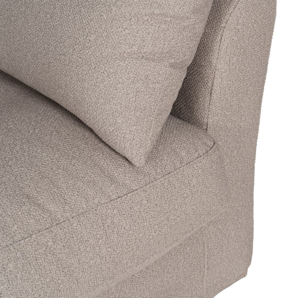 Sofá beige de tela para salón moderno – 200 x 102 x 100 cm - Imagen 7