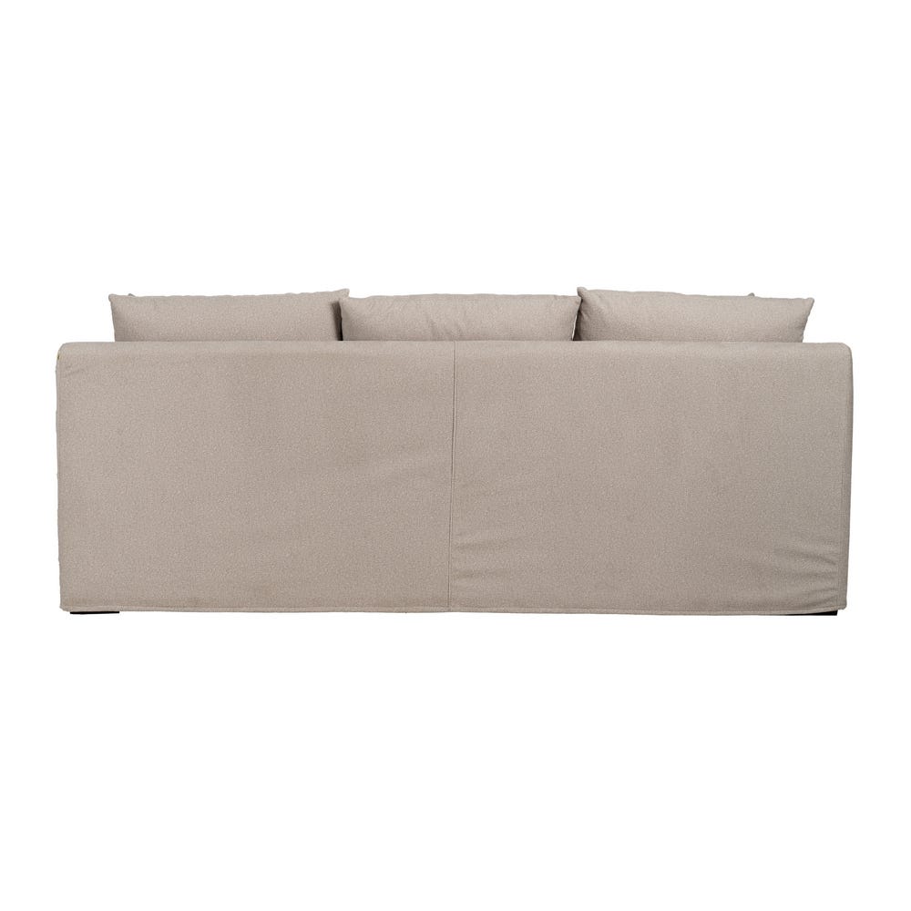 Sofá beige de tela para salón moderno – 245 x 102 x 100 cm - Imagen 3